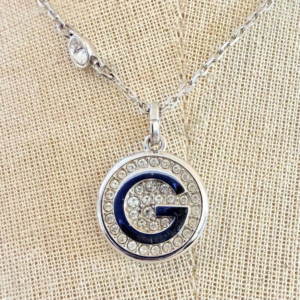 Swarovski “G” Crystal Initial Pendant Necklace